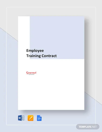 Restaurant Employee Training Contract Template