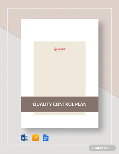 restaurant quality control plan template