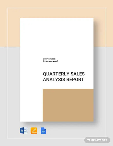 Sales Analysis Report Templates