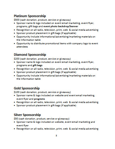 Event Sponsorship Proposal 10 Examples Format Pdf Examples