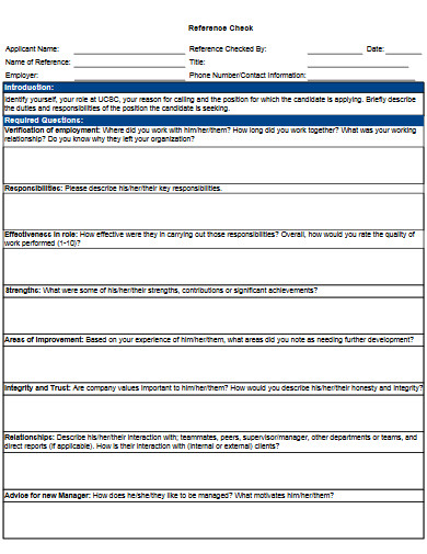 Personal Reference Example in PDF, DOCS | Examples