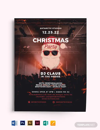 Santa is a DJ Flyer Template