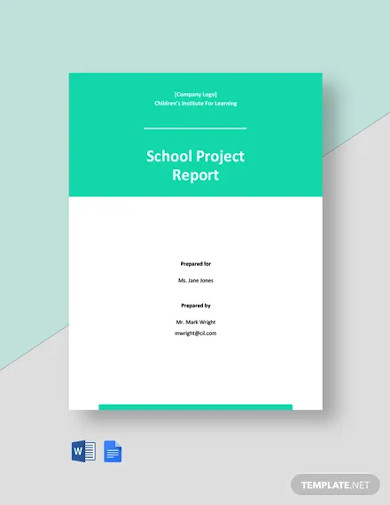 school project report template