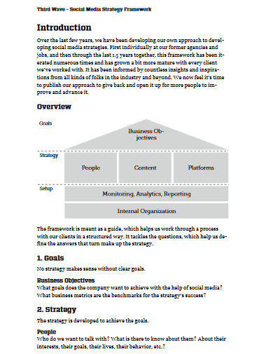 social media strategy framework