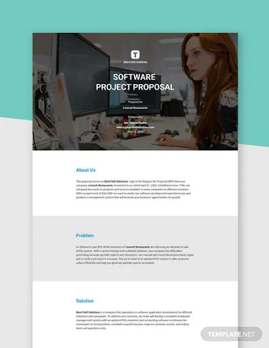 software project proposal template