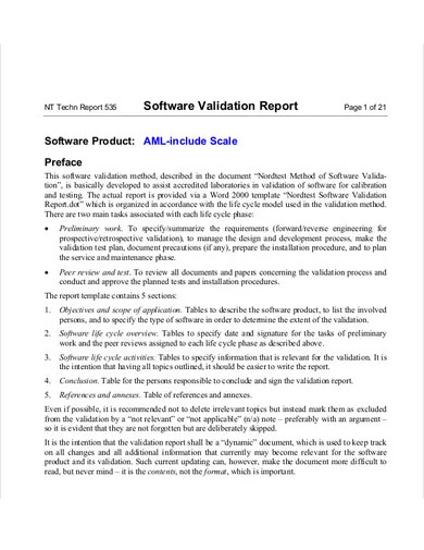 Validation Report - 10+ Examples, Format, Pdf | Examples
