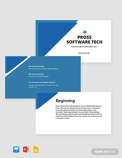 Startup IT Company Profile Template