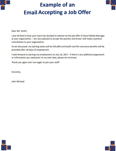 Job Offer Letter 25  Examples Word Google Docs Apple Pages