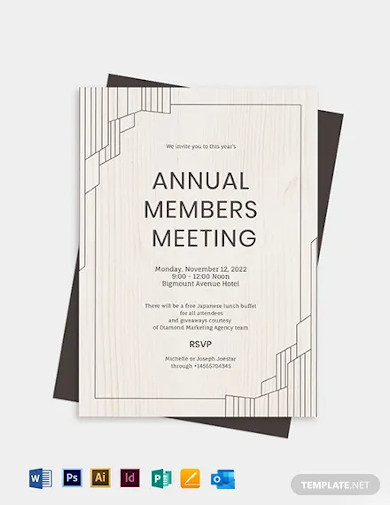 annual meeting invitation template