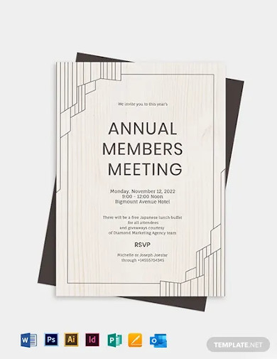 Annual Meeting Invitation Template