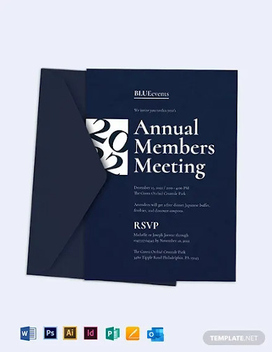 Business Meeting Invitation Template