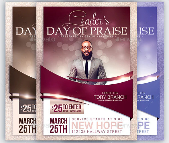church event or conference flyer