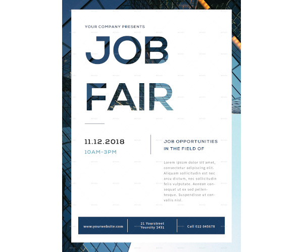 company job fair flyer