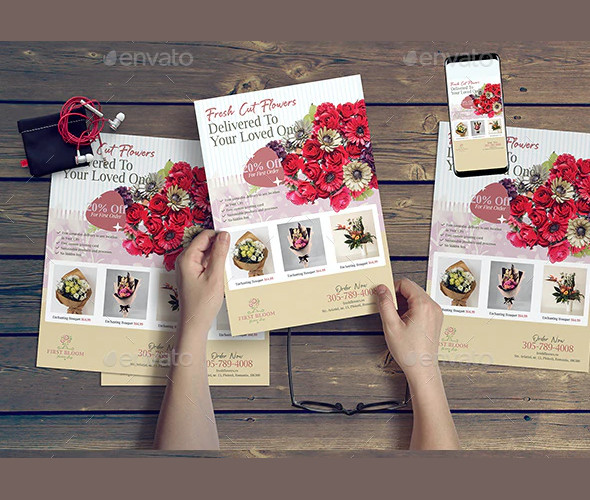 flower shop flyer example