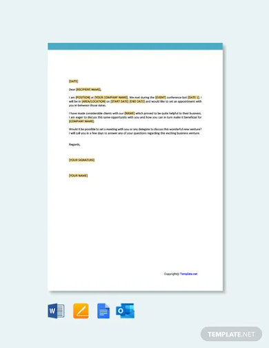 free appointment request letter template