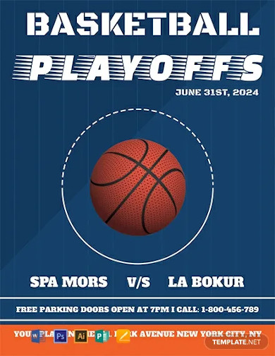 Free Basketball Flyer Template