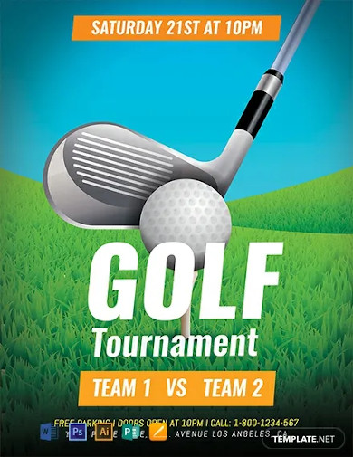 free golf tournament flyer template