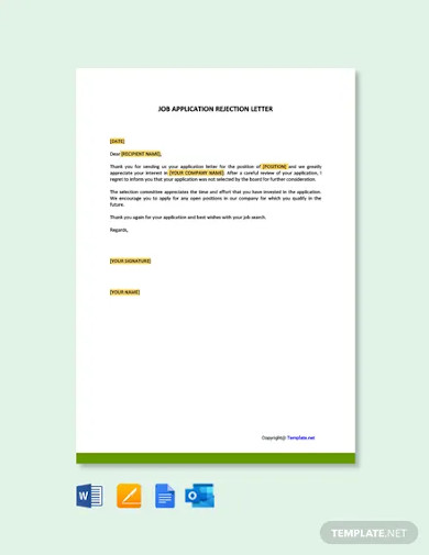 Rejection Letter Examples For After an Interview