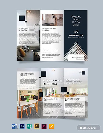 free real estate property brochure template