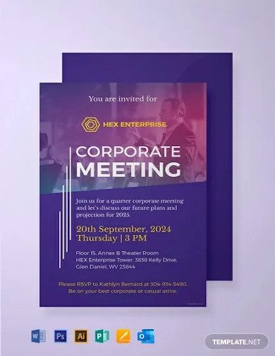 free sample meeting invitation template