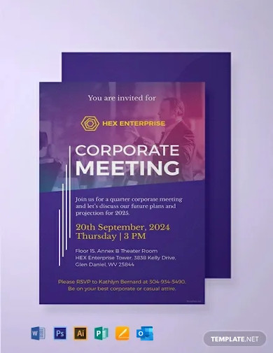 Free Sample Meeting Invitation Template