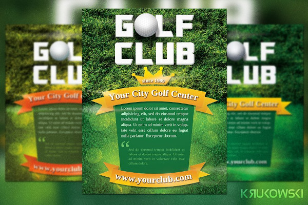 golf club flyer template