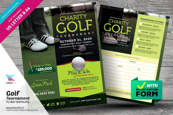 golf tournament flyer