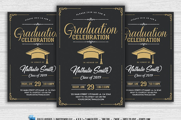graduation celebration flyer