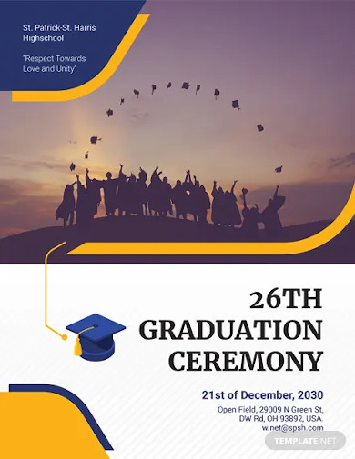 graduation flyer template