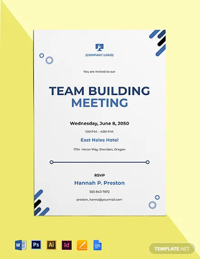 Meeting Invitation - 10+ Examples, Format, Pdf | Examples