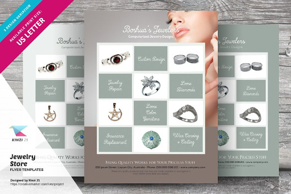 jewelry store flyer