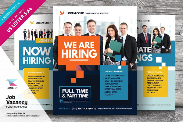 job vacancy flyer templates