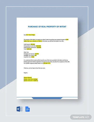 Purchase Letter Of Intent - 15+ Examples, Format, Sample | Examples