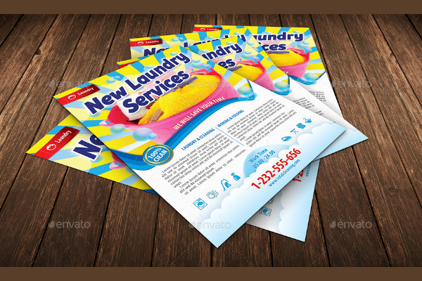 new laundry services flyer template