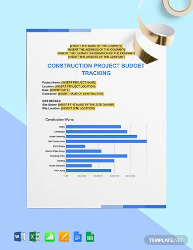 Project Budget Tracking Template