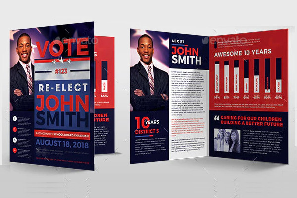 Election Brochure 10  Examples Word Photoshop Design Apple Pages