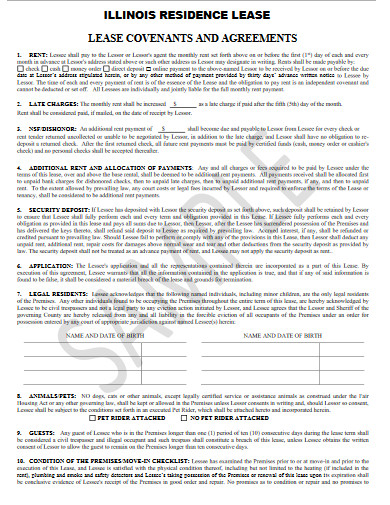 Apartment Lease Agreement - 10+ Examples, Format, Pdf | Examples