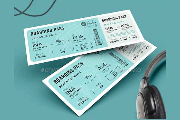 sample boarding pass template