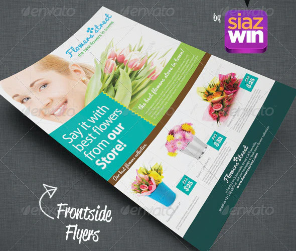 sample flower shop flyer