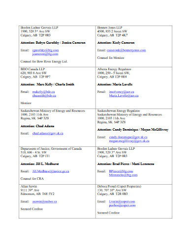 Service List - 10+ Examples, Format, Pdf | Examples