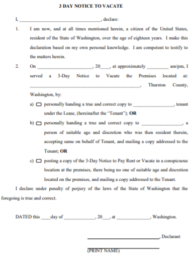 3 day eviction notice form