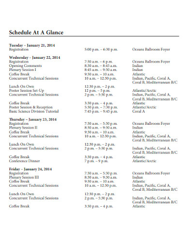 conference program schedule