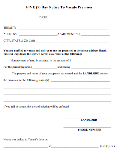 Printable Eviction Notice Form - 10+ Examples, Format, Pdf | Examples