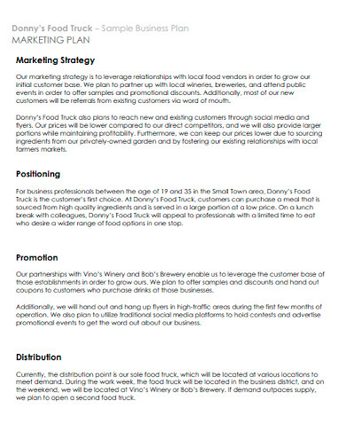 Trucking Business Marketing Plan Template