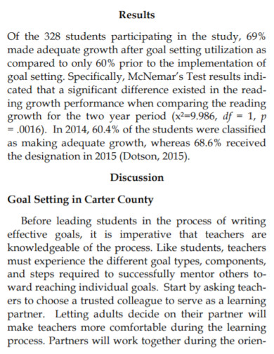 Academic Performance Goals for High School Students