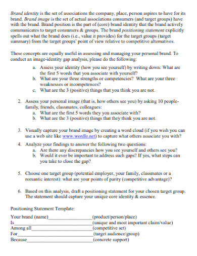 Which Of The Following Statements Is True Of Positioning 9+ Positioning Statement Examples - PDF, Word, Google Docs | Examples