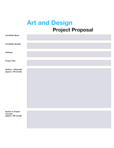 art and design project proposal
