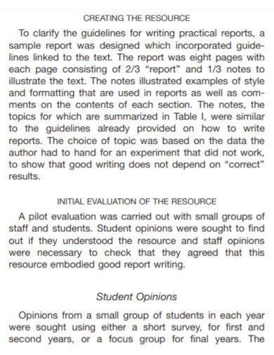 basic teacher report writing