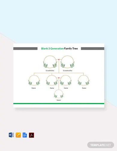 Blank 3 Generation Family Tree