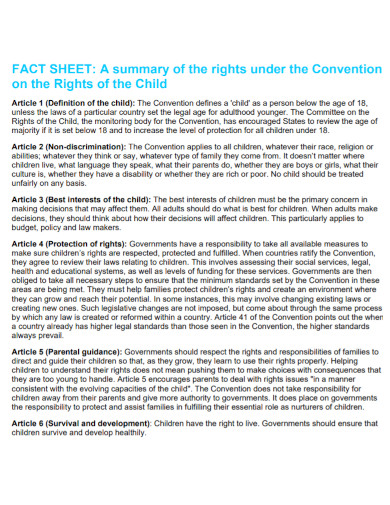 child rights article summary